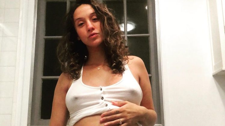 Brunette Beauty Stella Maeve Shows Her Sideboob and Shares Her Pregnant Photos