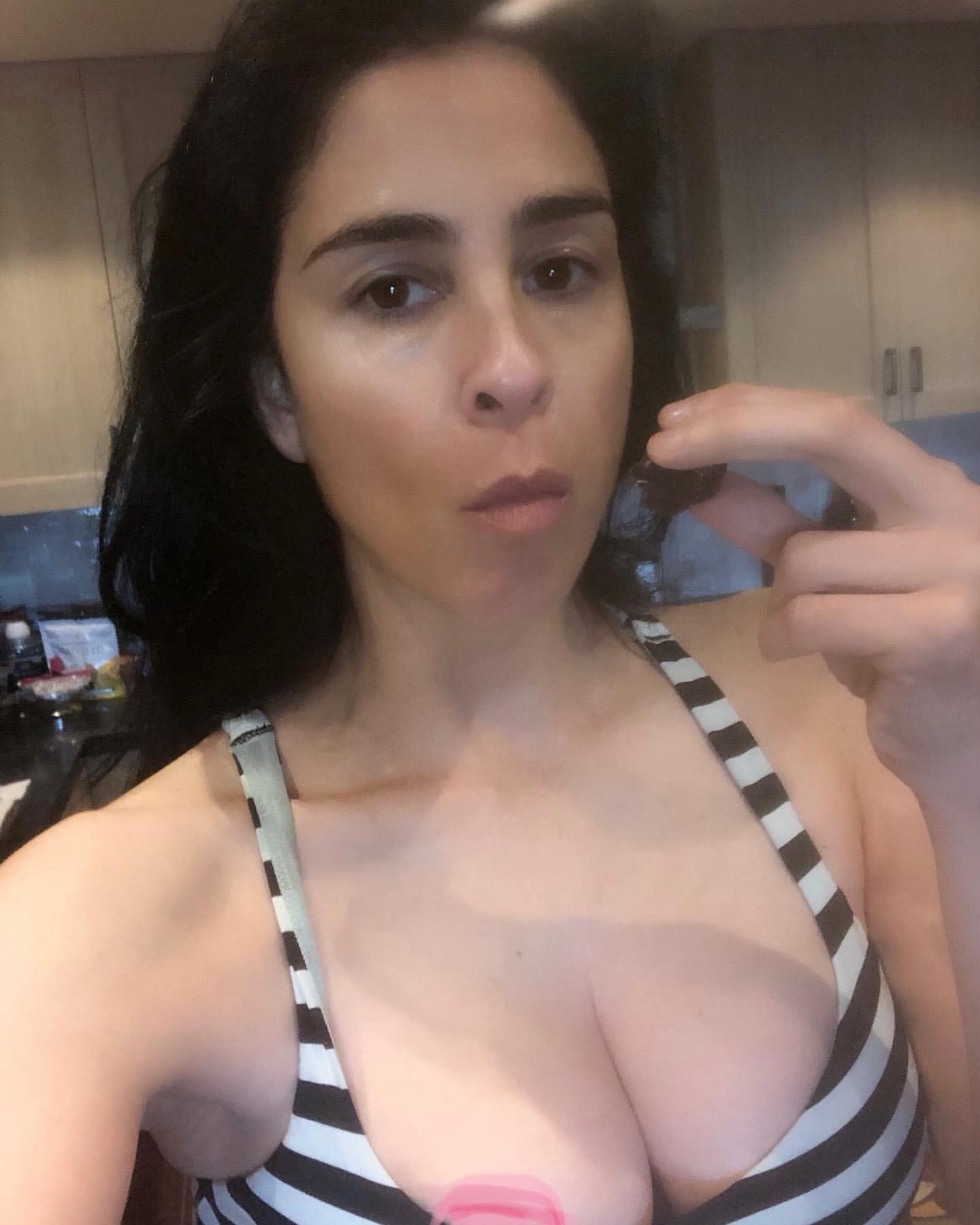 Off leaked sarah silverman cleavage shows deep