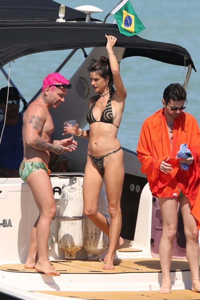 Bikini-Clad Beauty Alessandra Ambrosio Shows Her Sexy Ass on a Yacht gallery, pic 20