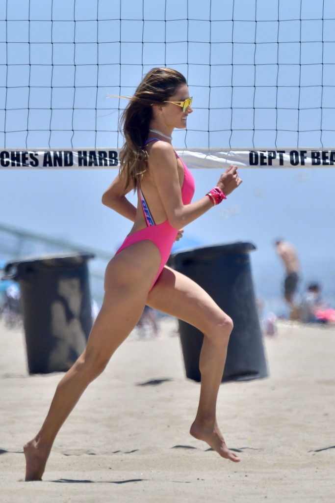 Fun-Loving Alessandra Ambrosio Puts on an Ass-Baring One-Piece Swimsuit gallery, pic 10