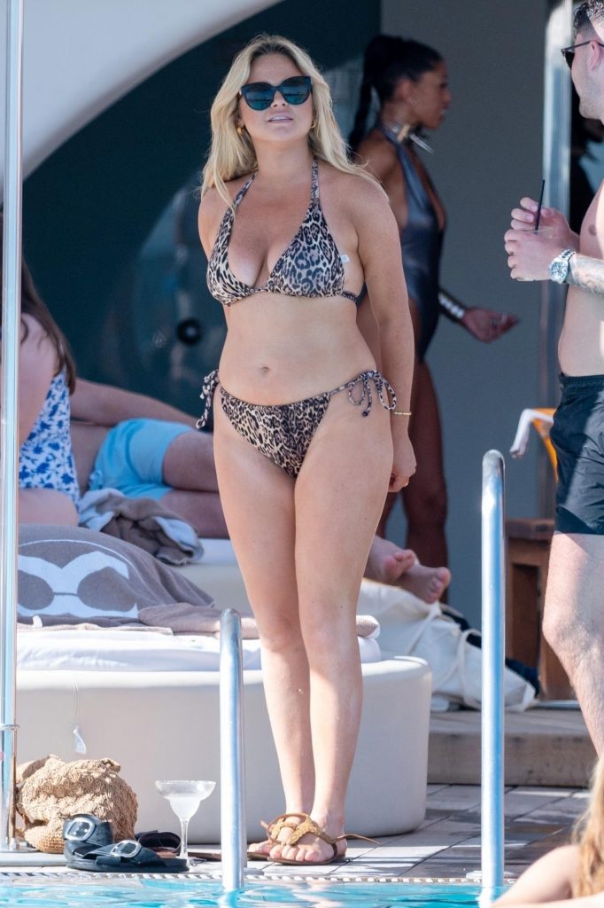 Thick British Babe Emily Atack Shows Her Body in a Revealing Swimsuit gallery, pic 4