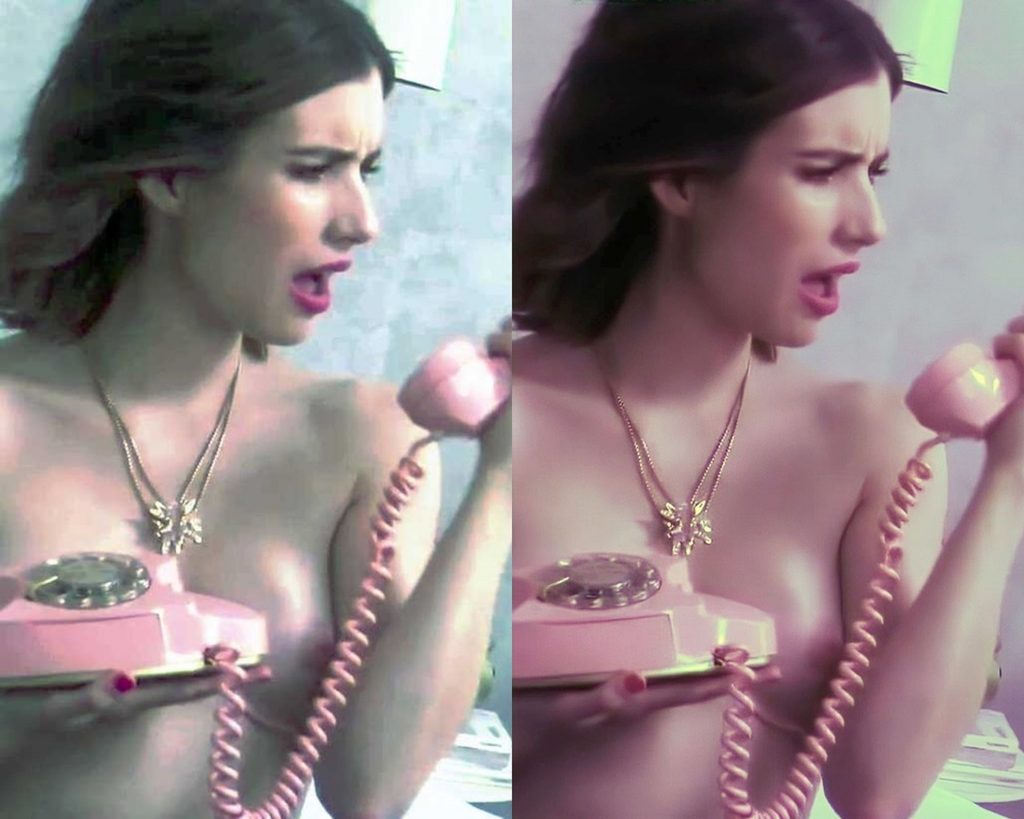 Cocktease Cutie Emma Roberts Showing Her Wonderful Breasts on Camera gallery, pic 8