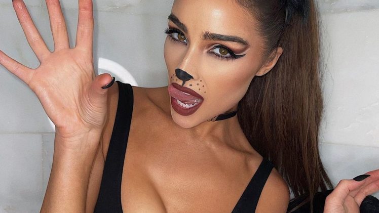 Busty Catgirl Olivia Culpo Shows Her Purrfect Cleavage in High Quality
