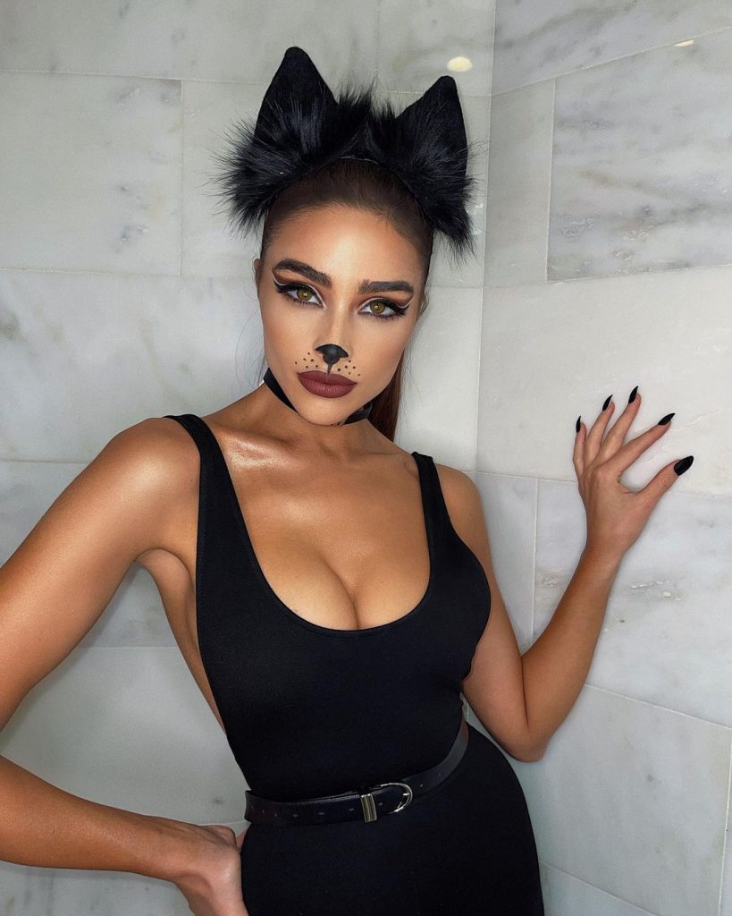 Busty Catgirl Olivia Culpo Shows Her Purrfect Cleavage in High Quality gallery, pic 12