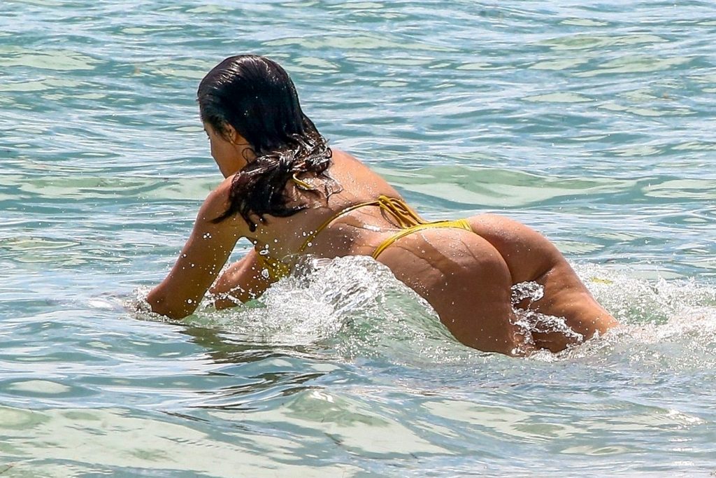 Gorgeous Camila Cabello Showing Her Thick Body in a Skimpy Yellow Bikini gallery, pic 38