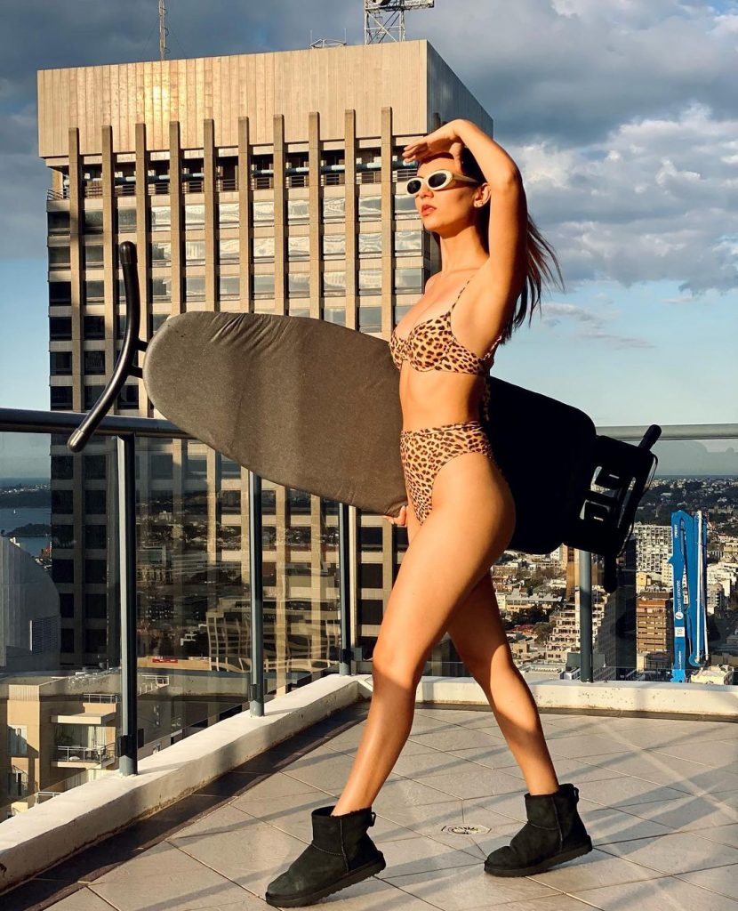 Badass Brunette Victoria Justice Showing Her Awesome Body in a Leopard Print Bikini gallery, pic 10