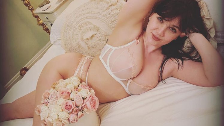 Cheery Babe Daisy Lowe Displaying Her Arousing Body for the Camera (Lingerie Pics)