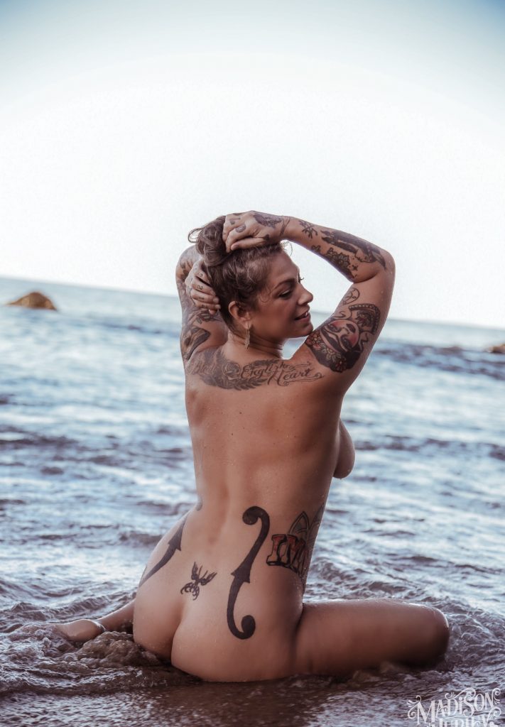 Tattooed Diva Danielle Colby-Cushman Enjoys Skinny Dipping and Nude Teasing gallery, pic 6