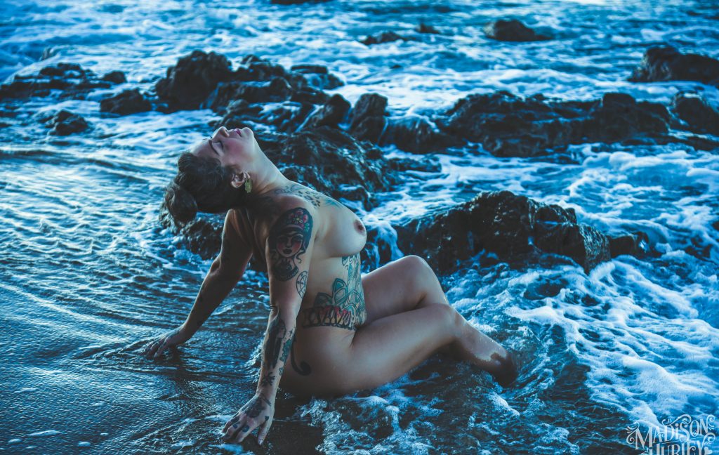 Tattooed Diva Danielle Colby-Cushman Enjoys Skinny Dipping and Nude Teasing gallery, pic 10