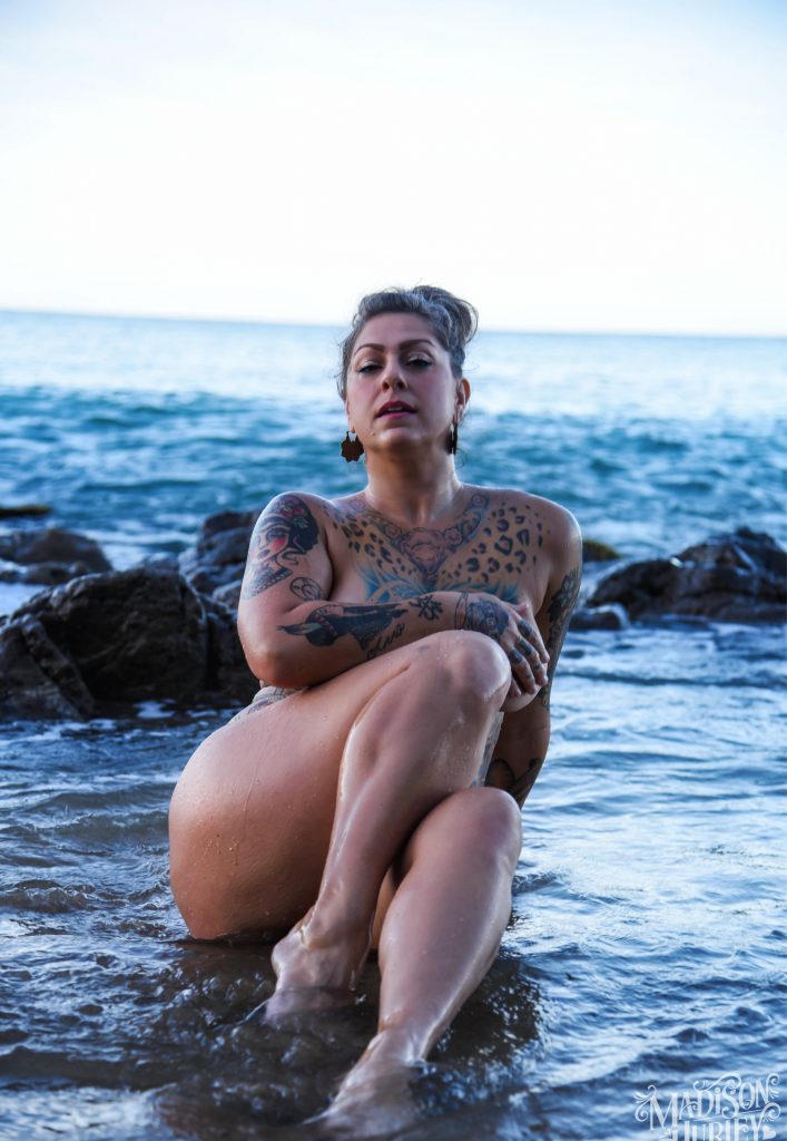 Tattooed Diva Danielle Colby-Cushman Enjoys Skinny Dipping and Nude Teasing gallery, pic 14