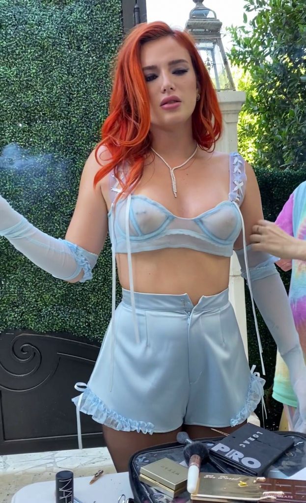 Despoiled Disney Princess Bella Thorne Posing Topless and Teasing Her Fans gallery, pic 22