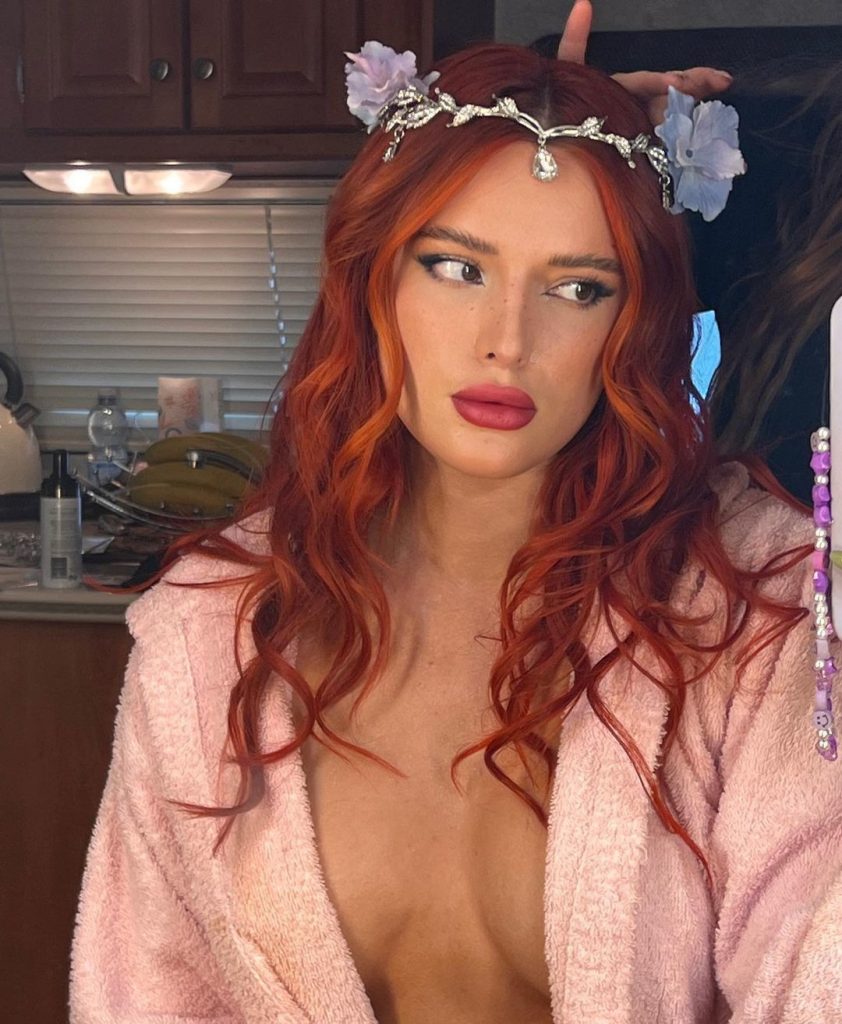 Despoiled Disney Princess Bella Thorne Posing Topless and Teasing Her Fans gallery, pic 24