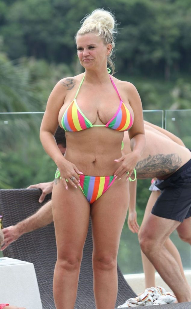 British Reality TV Star Kerry Katona Shows Her Tanned Body on the Beach gallery, pic 12