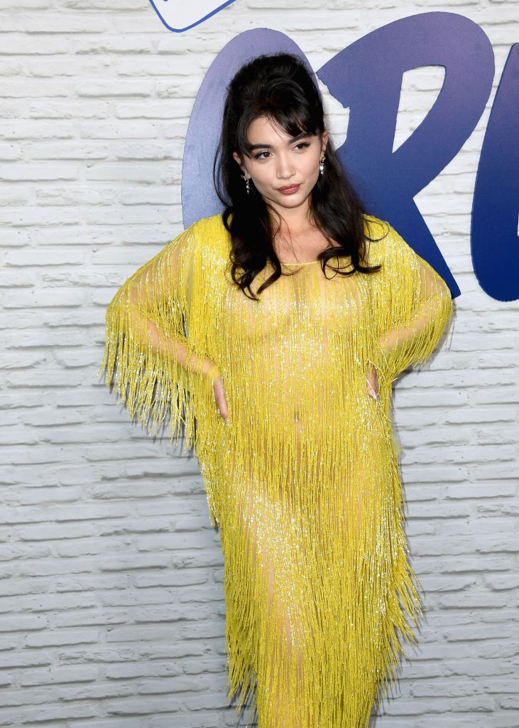 Teasing Seductress Rowan Blanchard Showing Off in a See-Through Yellow Outfit gallery, pic 2