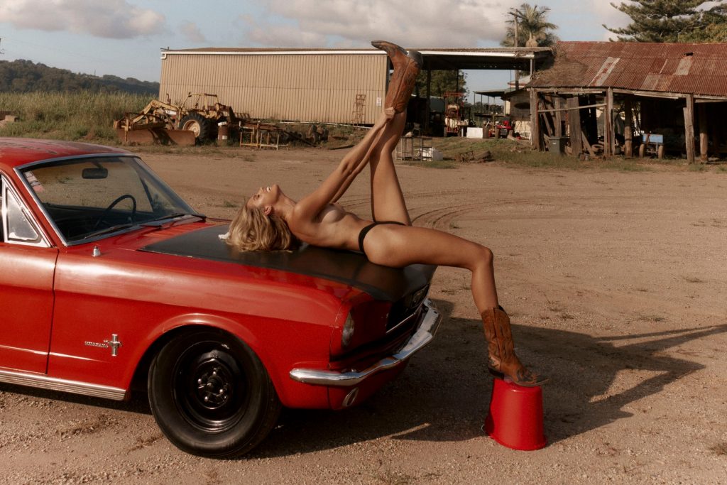 Road Trip-Themed Photoshoot Focusing on Natalie Jayne Roser and Her Tight Body gallery, pic 18