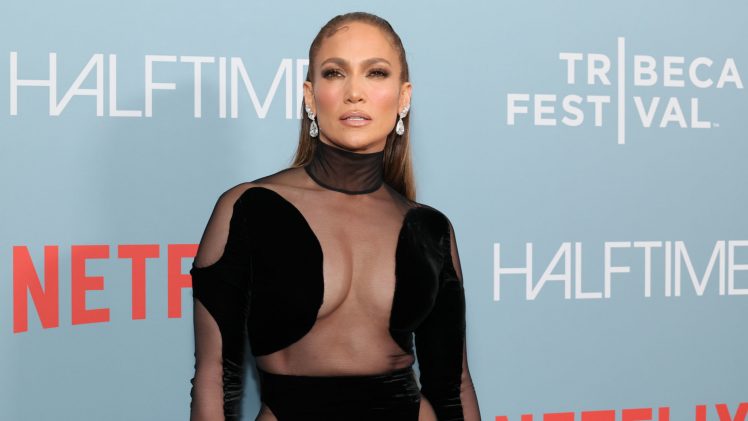 Glamorous Diva Jennifer Lopez Shows Her Wonderful Ass in a See-Through Dress